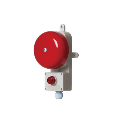 SAB130 Alarm Bells with Lamp Attached for Vessels and Heavy Industrial Applications
