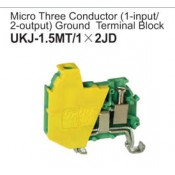 UKJ-1.5MT/1x2JD Micro Three Conductor Ground Terminal Block