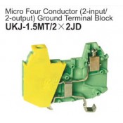 UKJ-1.5MT/2x2JD Micro Four Conductor Ground Terminal Block