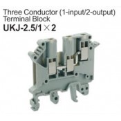 UKJ-2.5/1x2 Three Conductor Terminal Block