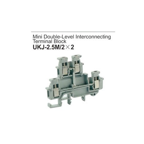 UKJ-2.5M/2X2 Mini Double Layer Interconnecting Terminal Block