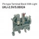 UKJ-2.5V/5.08x24 Pin-Type Terminal Block with Light
