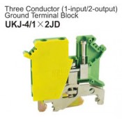 UKJ-4.1x2JD Three Conductor Ground Terminal Block
