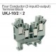 UKJ-10/2x2 Four Conductor Terminal Block