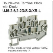 UJ5-2.5/2-2D/S-X/XR-L Double-Level Terminal Block (Diode)