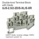 UJ5-2.5/2-2D/S-XL/S-XR Double-Level Terminal Block (Diode)